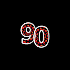 Das angebot reicht von buchstabenvorlagen über detailreiche schriftzüge und blattranken bis zu weihnachtlichen motiven und vielem mehr. 90 Jubilaumsfeier Blase Rote Zahl Vektor Vorlage Design Illustration 2098699 Vektor Kunst Bei Vecteezy