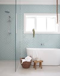 Aquamarine Home On Instagram How Captivating Are These Stunning Herringbone Tiles This Is The In 2020 Bathroom Inspiration Bathroom Design Beach Bathroom Design