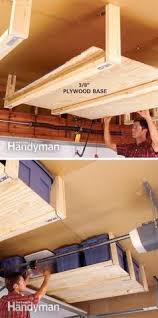 Diy overhead garage storage for $100, easy weekend project. 12 Diy Overhead Garage Storage Ideas Overhead Garage Storage Garage Storage Overhead Garage