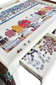 Small Coffee Height Jigsaw Puzzle Table Designed Decor In 2020 Puzzle Table Jigsaw Puzzle Table Jigsaw Puzzles