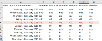 Highlight Weekends And Holidays Using Conditional Formatting