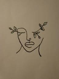 dessin visage feuille sketch painting dyi art coloriage de pomme