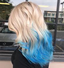95 ($7.48/count) $13.46 with subscribe & save discount. Creamy Blonde With Pops Of Blue That I Whipped Up On One Of My Favorite Clients Blue Tips Hair Dyed Hair Blue Blonde Hair With Blue Tips