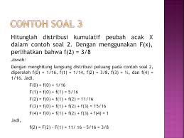 Statsdata distribusi variabel acak kontinu. Probabilitas Dan Statistika Bab 2 Peubah Acak Dan Distribusi Peluang Ppt Download