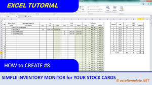 Bin kad, buku stok, buku lejar. How To Create Inventory Monitoring System For Stock Cards Youtube