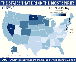 Maps The States That Drink The Most Wine Beer Spirits Vinepair Drinks Wine And Beer Beer