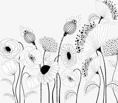 Flowers Vector Material Decorative Paintings Cartoon Plants Flowers Png And Vector With Transparent Background For Free Download Flower Drawing Drawings Art