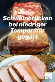 Schweinerucken Braten Niedriggegart Schritt Fur Schritt Anleitung Rezept Schweinerucken Rezeptideen Essen Und Trinken