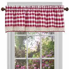 Knitted curtains kitchen mala tassel tall white curtains curtain kitchen short linen curtain tulle seaside sheer curtains panel curtain kitchen dies curtains blue turque curtains kitchen coral curtain decor home. Classic Buffalo Check Curtain Valance Achim Walmart Com Walmart Com