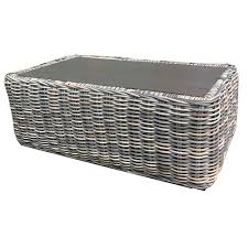 The walnew metal patio conversation sets are specially designed to make a better use of the porch, outdoor patio, garden and backyard space. Hawaii Outdoor Coffee Table Patio Furniture Rattan Wicker Frame Overstock 32539103