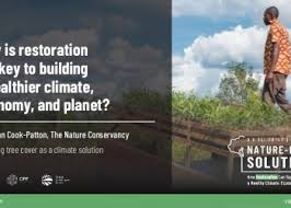 For action that starts monday morning 8am and doesn't let up. Nature Based Solutions How Restoration Can Support A Healthy Climate Economy And Planet Global Landscapes Forum