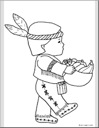 Letter day letter f native american wampanoag holiday thanksgiving theme day coloring page family fall. Coloring Page Thanksgiving Wampanoag Boy Abcteach