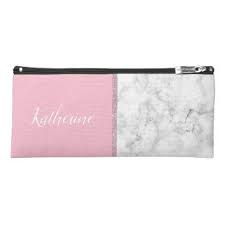 Elegant Girly Rose Gold Glitter White Marble Pink Pencil Case Zazzle Com Rose Gold Style Pencil Case Minimalist Rose Gold Glitter