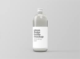 Download Free Glass Water Bottle Mockup Free Mockup