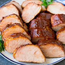 Pork loin (and other lean, tender cuts of pork) should be cooked to a lower, gentler temperature of 145°f (63°c). This Smoked Pork Tenderloin Is Pork Loin Soaked In Brine Then Coated In Homemade Bbq Spice R Smoked Pork Tenderloin Smoked Pork Smoked Pork Tenderloin Recipes
