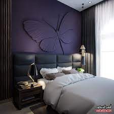 دهانات غرف نوم الوان الحوائط الحديثة modern bedroom paints قصر الديكور bedroom wall designs bedroom interior bedroom wall