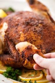 Grease a large slow cooker with cooking spray. Easy Slow Cooker Rotisserie Chicken The Chunky Chef
