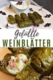 Gefullte Weinblatter Nach Mazedonischer Art Rezept Gefullte Weinblatter Rezepte Essensrezepte