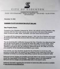 Entdecke rezepte, einrichtungsideen, stilinterpretationen und andere ideen zum ausprobieren. Stockton Clarifies Confusion Caused By Utility Billing Letter Sent To Residents