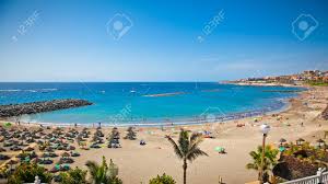 Tenerife is one of the seven canary islands off the north african coast. Beautiful Send Beach In Adeje Playa De Las Americas On Tenerife Stock Photo Picture And Royalty Free Image Image 95590632