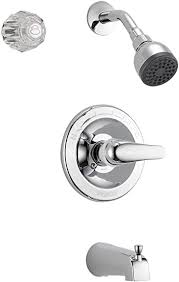 Look at delta's website for a exploded view or diagram if you can not figure it out. Delta Faucet P188720 Delta Monitor Classic 13 Single Handle Faucet 2 Gpm Tub Shower Kit Chrome Touch On Bathroom Sink Faucets Amazon Com