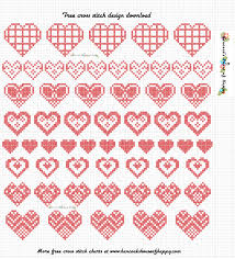 Cross stitch hearts free patterns. Hancock S House Of Happy Last Minute Minis Free Heart Cross Stitch Sampler Pattern To Download
