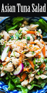 Asian Tuna Salad Recipe Simplyrecipes Com Recipe Asian Tuna Salad Recipe Healthy Snacks Recipes Tuna Salad Recipe