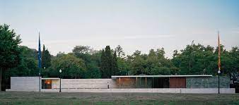 This building was used for the official opening of the german section of the exhibition. The German Pavilion In Barcelona By Mies Van Der Rohe Inexhibit