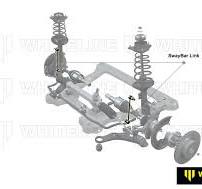 Whiteline Front Sway Bar Link to Suit Nissan X-Trail and Renault Kangoo,  Koleos and Scenic | W23616