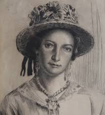 JOSÉ NOGUÉ. "Campesina de Ávila" or "Campesina de El Arenal". Art