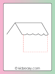 Then, add in rectangles for the door and windows. How To Draw A House Easy Step By Step Drawing For Kids And Beginners