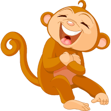 Laughing Monkey Monkeys Funny Cartoon Monkey Cute Animals