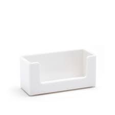 Jam paper italian leather business card holder case with round flap teal blue 2333299089. White Business Card Holder Desk Accessories Organization Poppin