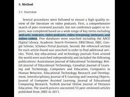 Readers of the r esearch report will be looking for these chapters and sections. Method Section For Review Of The Literature Part 1 Search Procedure Youtube