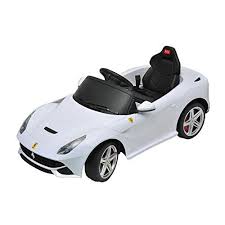 Ferrari F12 Kids 6v Electric Ride On Toy Car W Parent Remote Control White Aosom Http Www Amazon Com Dp B00p2zjnl0 Ref Ride On Toys White Ferrari Toy Car