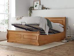 We used to have a king size bed many years ago before we sold it all and took up homesteading. Marseille New Oak Wooden Ottoman Storage King Size Bed Frame Only Time4sleep