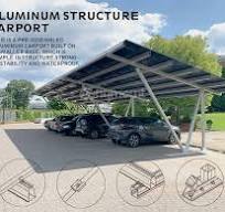Waterproof Pre-assembled Aluminium Solar Carport Structure ...