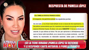 Pamela Franco lanza indirecta a Pamela López tras su respuesta a carta  notarial: “Qué rápido se olvidan de su pasado”