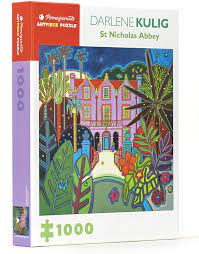 1000 piece jigsaw puzzle featuring art by darlene kulig . Amazon Com Darlene Kulig Abadia De San Nicolas 1000 Piezas Rompecabezas Granada 25 X 25 Juguetes Y Juegos