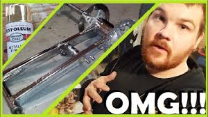 The spray paint can is easy to use and goes on exactly as the color shows on the cap of the can. The Secret To Painting Rustoleum Chrome Ebay Swingarm Any Good Motorama 2018 Youtube