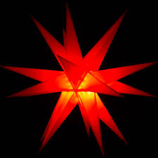 Saico Ws2003 Led Weihnachtsstern ø 60cm Rot