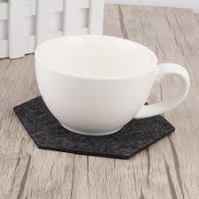 Handmade wooden tea cup mat coffee coaster tea coaster set. Lyumo Cup Mat 10pcs Set Felt Fabric Cup Hexagon Mat Drink Coaster Beer Coffee Placemat Cup Coaster Walmart Canada