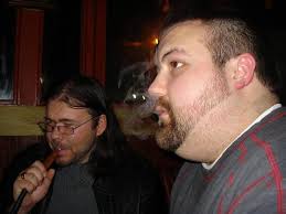 Me and Marshall at the Hookah Bar