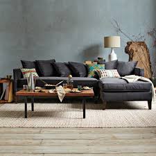 Dunham Sectional Toss Back West Elm 2 598 For This Combo In Performance Velvet Shadow Modern Furniture Living Room Home Living Room Home Decor