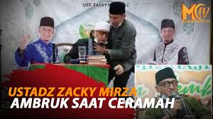 Untung saja saat ustadz zacky mirza pingsan, ada seorang pria yang duduk di dekatnya yang berhasil menahan tubuhnya agar tidak langsung menghantam lantai. S7nbcvgpyulaim
