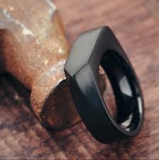 We Just Released A Brand New Ring Called The Odak Named After The Turkish Word For Focus Odak Is A Suiting Title For Thi Matte Black Ring Rings Black Rings