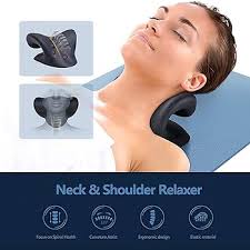 MerakiXlab Neck and Shoulder Relaxer- Cervical Traction Device for TMJ Pain  Relief and Cervical Spine Alignment, Chiropractic Pillow Neck Stretcher  (Mint) : Amazon.com.au: Home