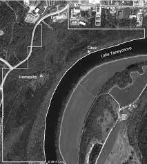 Map showing the approximate boundaries of the Lakeside Forest...