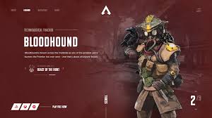 Here S A Concept For Above The Fold Character Profile Page For A Popular Game Apex Legends We Thought The Overal Web Development Design Bloodhound Web Design