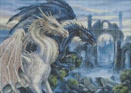 Discover multiple animal quilting panels by the yard and save. Dragons Cross Stitch